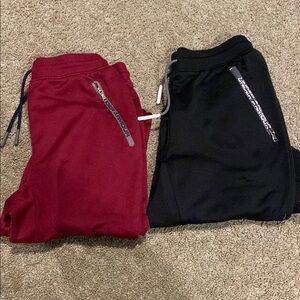 Kids' Red and Black Jogger Pants